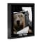 Stupell Industries Dog Dylan Funny Musician Wearing Hat Cityscape Framed Giclee Art